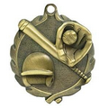 Medal, "Softball" - 1 3/4" Wreath Edge